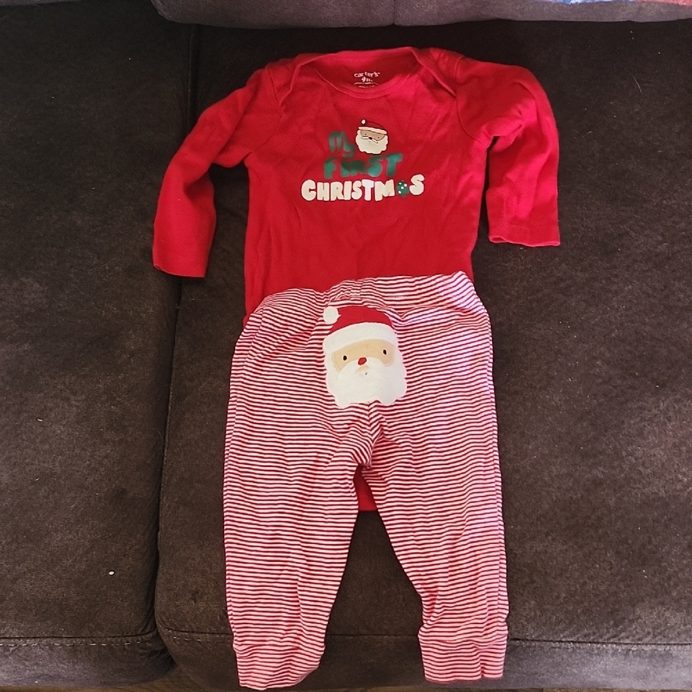 Carter's Red Santa Christmas Bodysuit